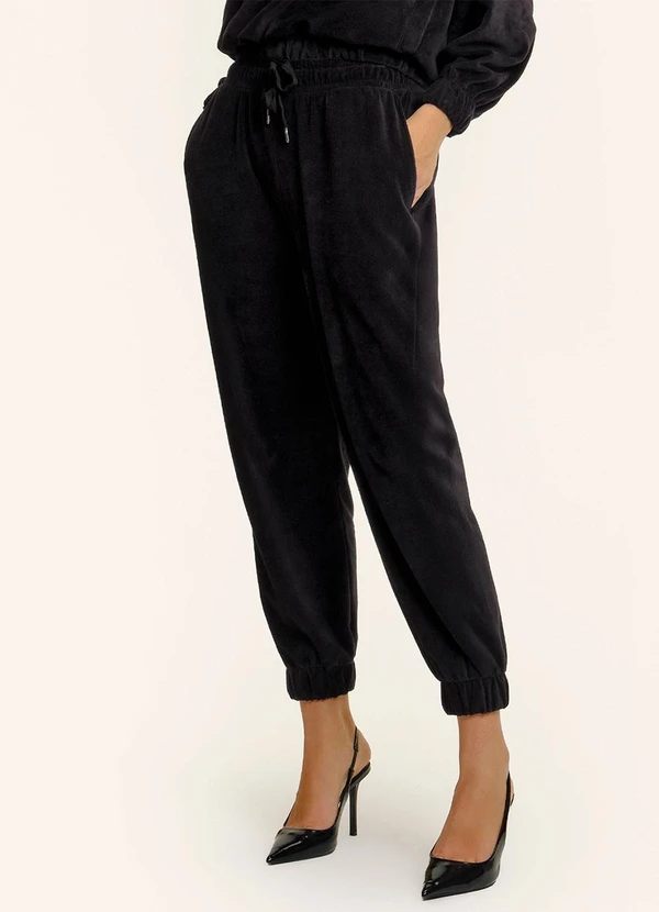 Endless - Conjunto Blusão com Calça Plush Preto 3