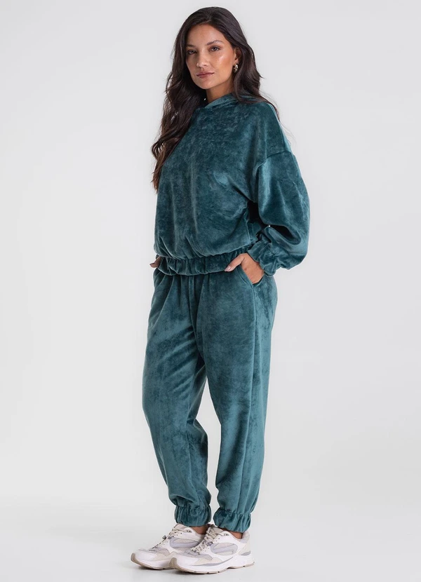 Endless - Conjunto Blusão com Calça Plush Verde 3