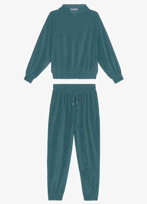Endless - Conjunto Blusão com Calça Plush Verde 6