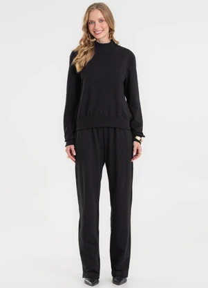 Rovitex - Conjunto Blusão com Calça Preto - ROVITEX