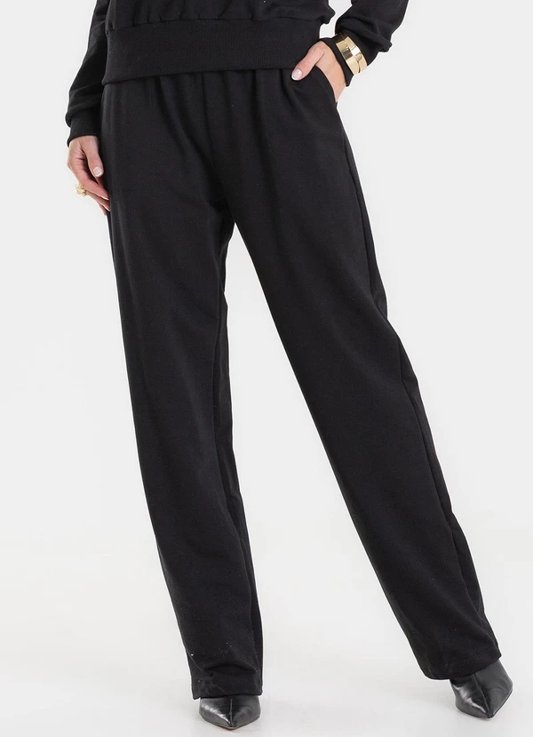 Rovitex - Conjunto Blusão com Calça Preto 5