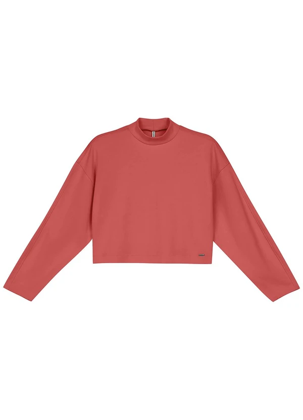 Marialícia - Conjunto Blusão e Saia Midi Moletom Rosa 2