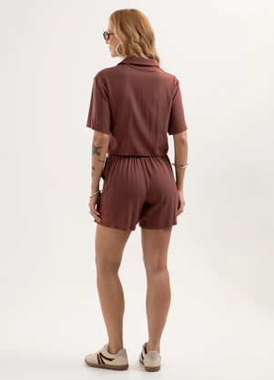 Cativa - Conjunto Camisa e Short em Viscose com Elastano M - CATIVA