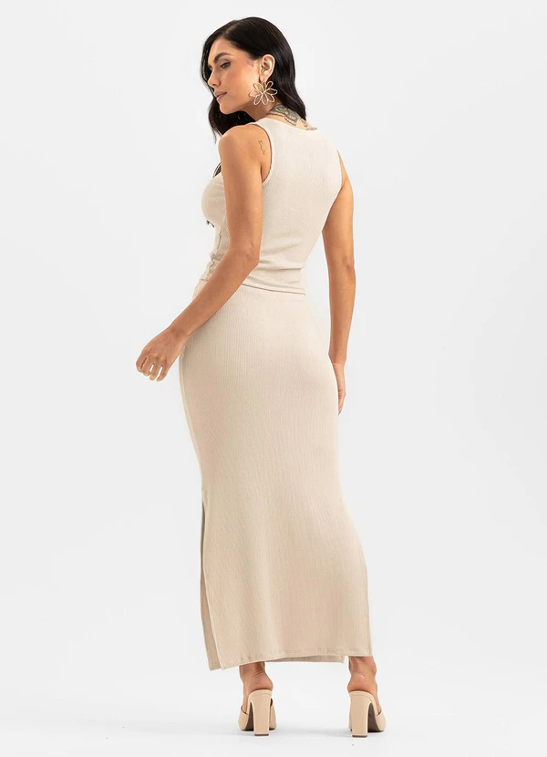 Cativa - Conjunto Canelado Bege 2