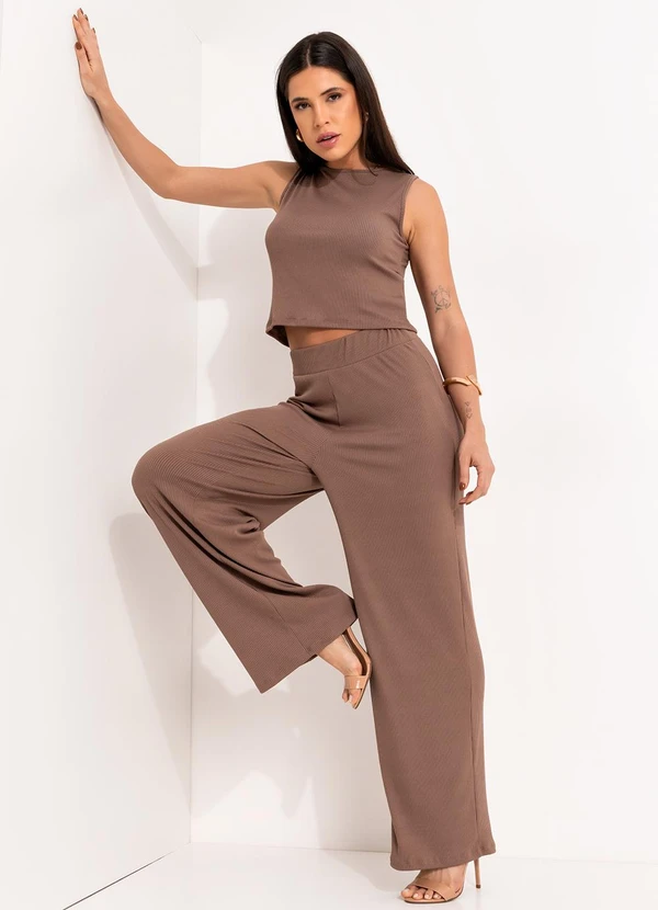 Bimini - Conjunto Caramelo em Canelado 4