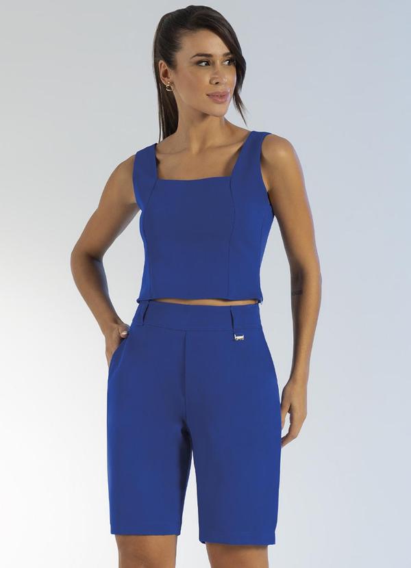 Gris - Conjunto Clássico de Alfaiataria Azul