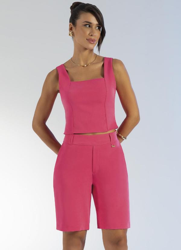 Gris - Conjunto Clássico de Alfaiataria Rosa