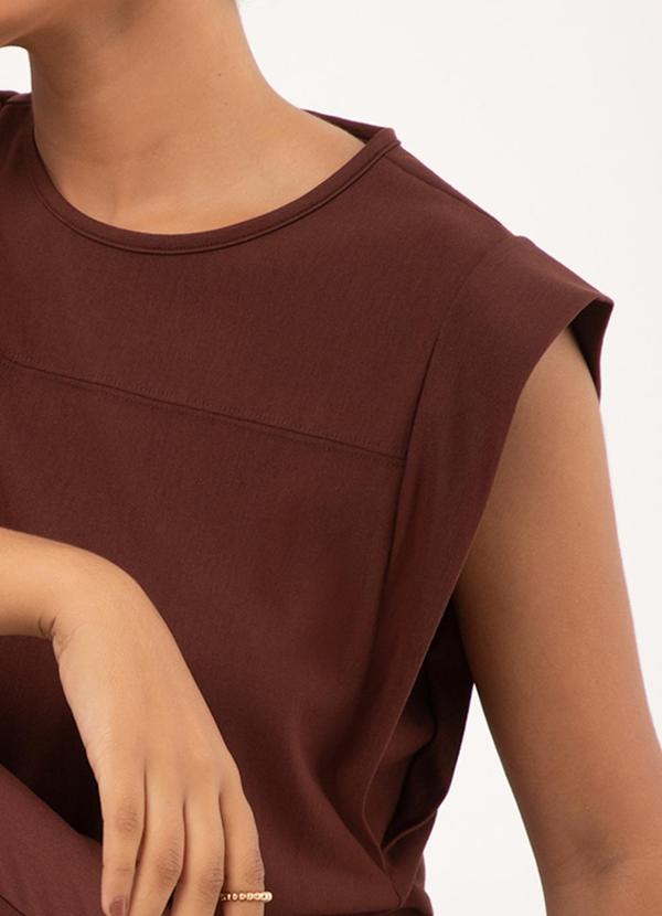 Lunender - Conjunto com Blusa D e Calça Marrom 6