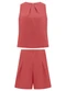 Lunender - Conjunto com Blusa e Shorts em Malha Rosa - variação: Rosa
