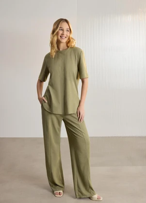 Lunender - Conjunto com Calça e Blusa DVerde - LUNENDER