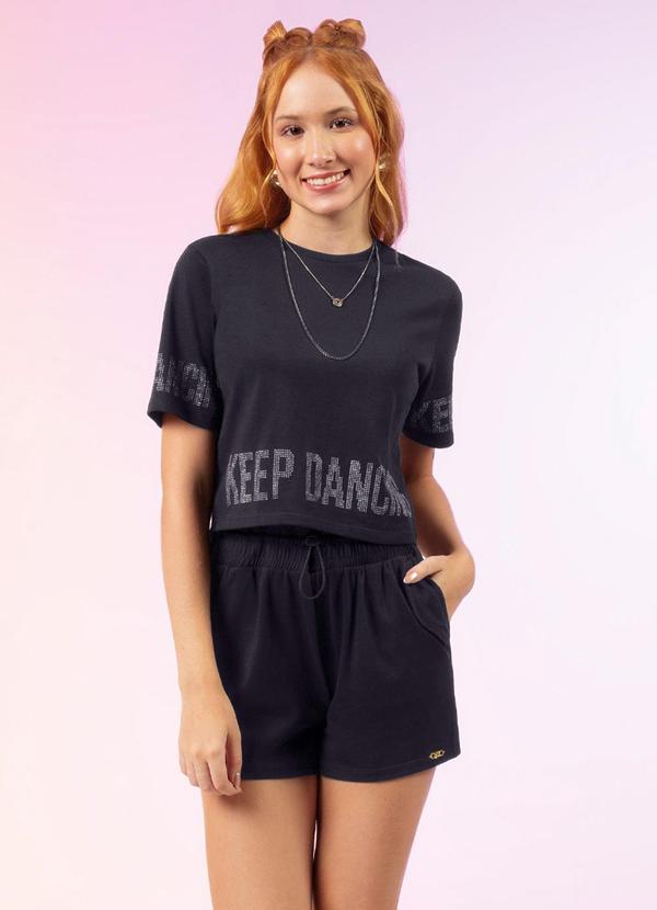 Bjoe - Conjunto com Glitter para Meninas Preto