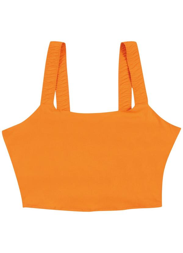Bjoe - Conjunto Cropped e Saia Laranja 3