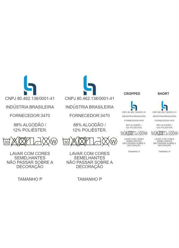 Moda Pop - Conjunto Cropped e Short Geompétrico Mescla 10