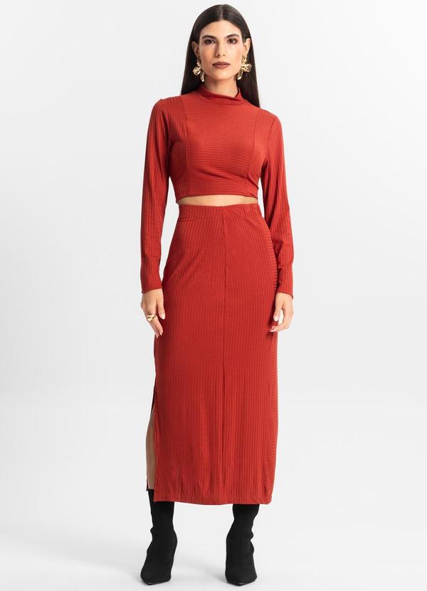 Endless - Conjunto de Blusa com Saia Vermelho 3