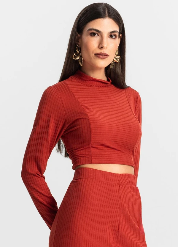 Endless - Conjunto de Blusa com Saia Vermelho 4
