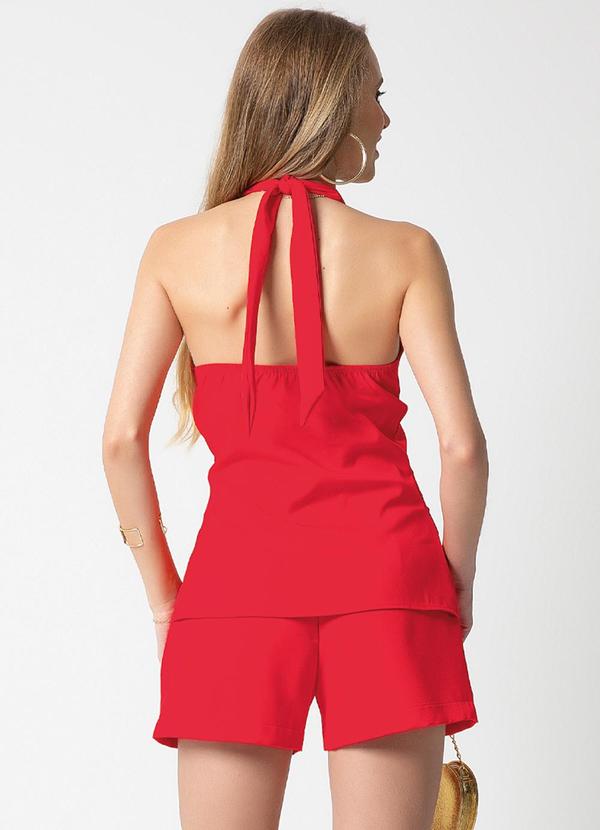 Habana - Conjunto em Alfaiataria Estiloso Vermelho 2