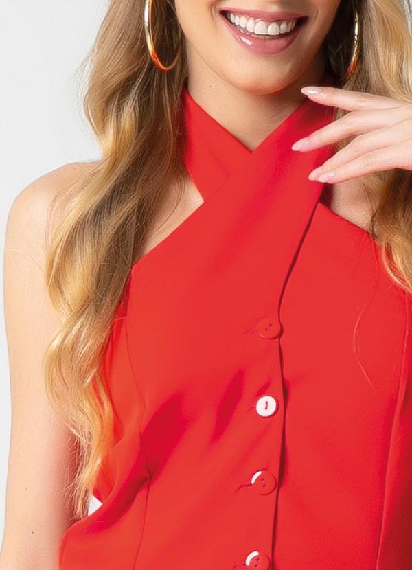 Habana - Conjunto em Alfaiataria Estiloso Vermelho 3