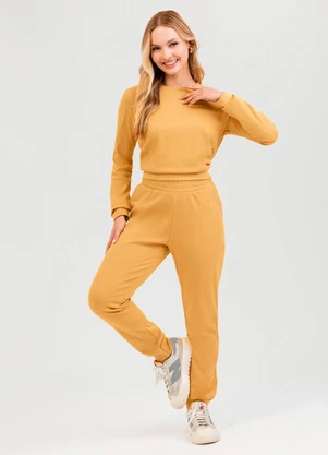 Cativa - Conjunto em Algodão Amarelo - CATIVA