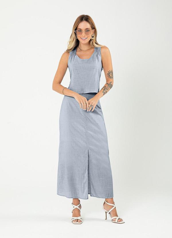 Cativa - Conjunto em Algodão Azul Claro 1