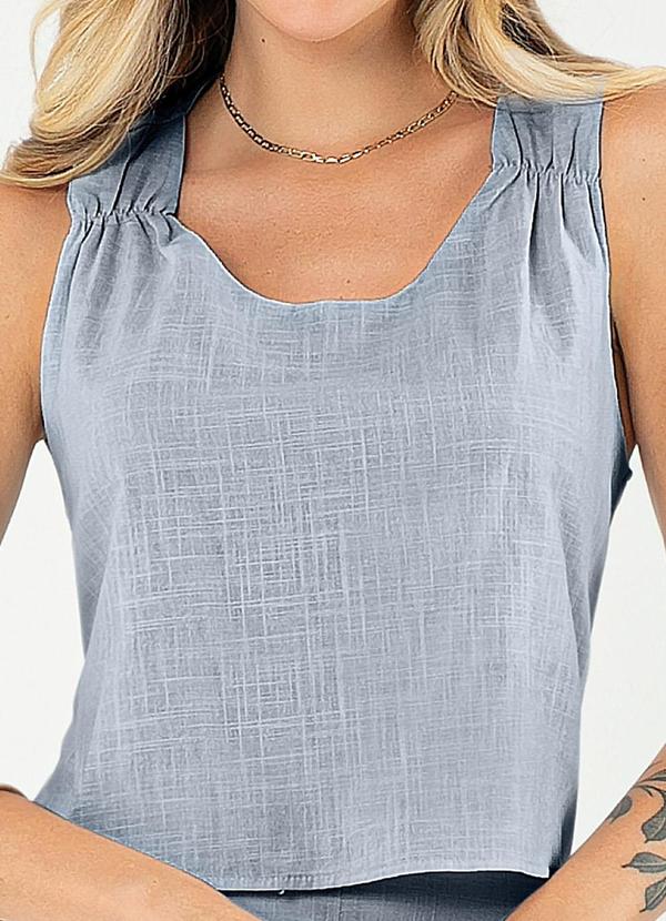 Cativa - Conjunto em Algodão Azul Claro 3