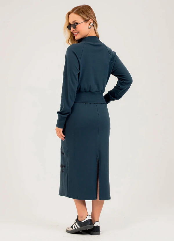 Cativa - Conjunto em Algodão  Cinza Médio 2