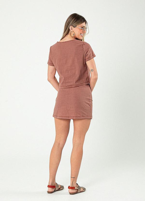 Cativa - Conjunto em Algodão Marrom 2