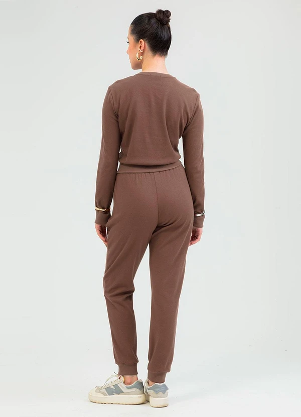 Cativa - Conjunto em Algodão Marrom 2