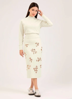 Cativa - Conjunto em Algodão  Off White - CATIVA