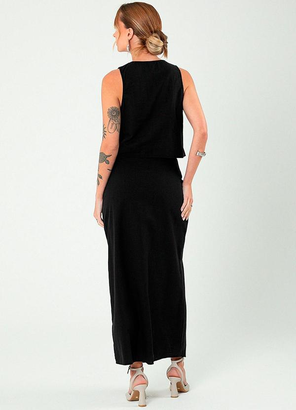 Cativa - Conjunto em Algodão Preto 2