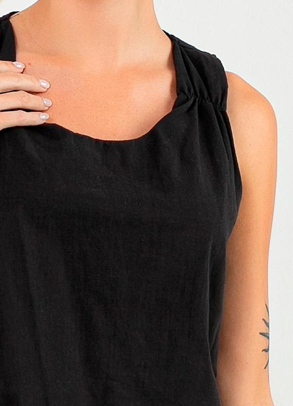 Cativa - Conjunto em Algodão Preto 3