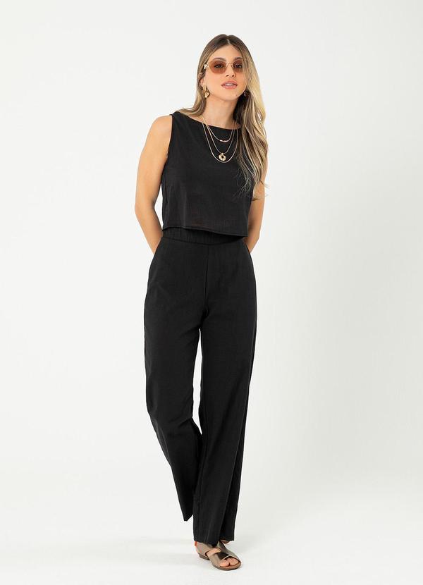 Cativa - Conjunto em Algodão Preto