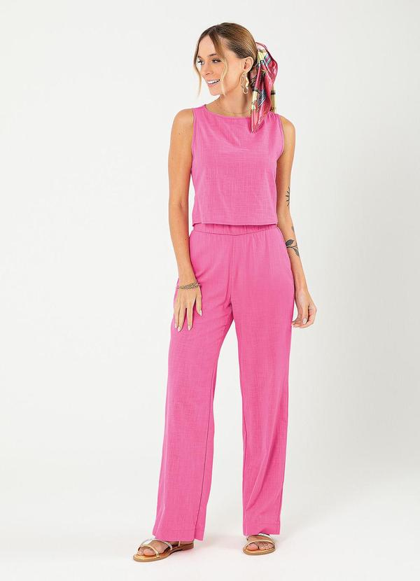 Cativa - Conjunto em Algodão Rosa