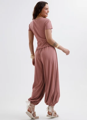 Cativa - Conjunto em Algodão Rosa - CATIVA
