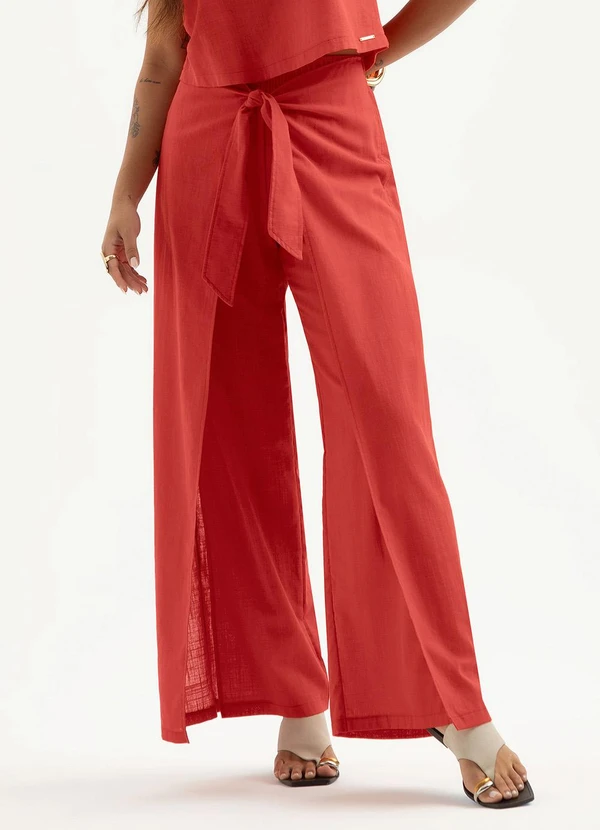 Cativa - Conjunto em Algodão Vermelho 3