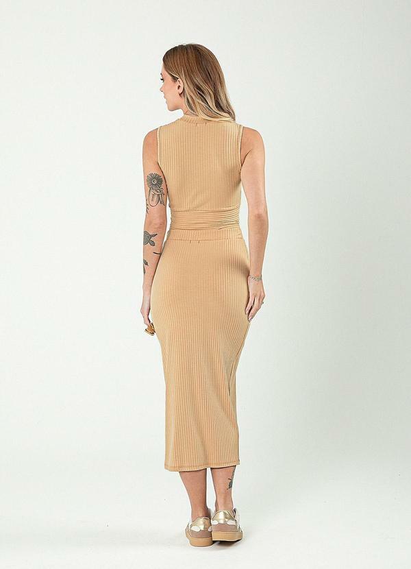 Cativa - Conjunto em Canelado Caramelo 2