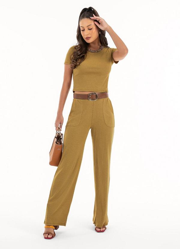 Habana - Conjunto em Canelado Marrom