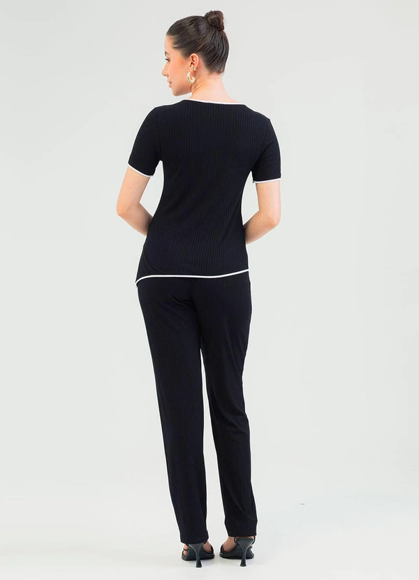 Cativa - Conjunto em Canelado Preto 2