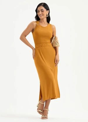 Cativa - Conjunto em Crepe Laranja - CATIVA