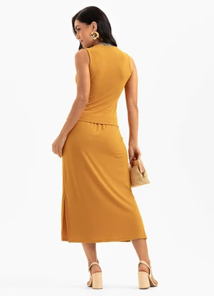 Cativa - Conjunto em Crepe Laranja - CATIVA