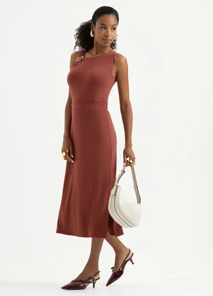 Cativa - Conjunto em Crepe Vermelho Escuro - CATIVA