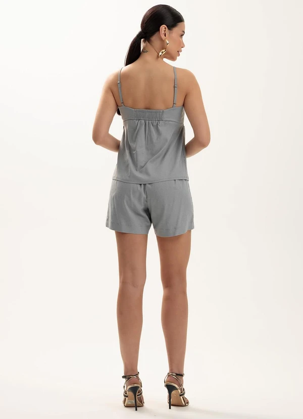 Gris - Conjunto em Linho Cinza 2