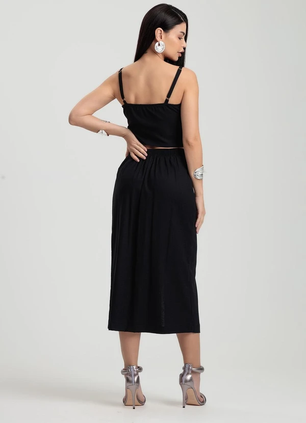 Gris - Conjunto em Linho Preto 2