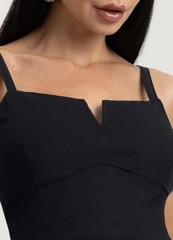 Gris - Conjunto em Linho Preto 3