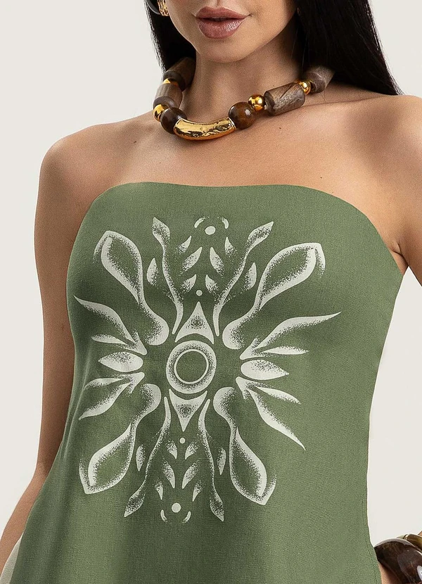 Gris - Conjunto em Linho Verde 4