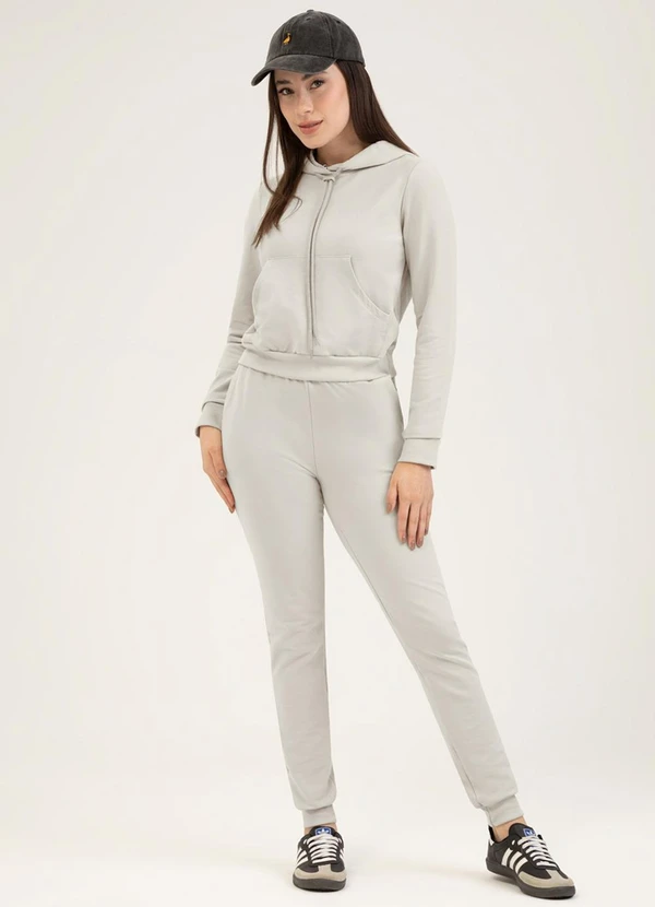 Cativa - Conjunto em Molecotton Cinza Claro