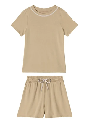 Malwee - Conjunto em Moletinho Areia - MALWEE