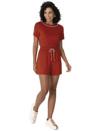 Malwee - Conjunto em Moletinho Terracota - MALWEE