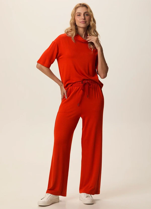 Malwee - Conjunto em Moletinho Terracota