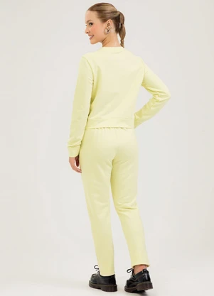 Cativa - Conjunto em Moletom  Amarelo Claro - CATIVA