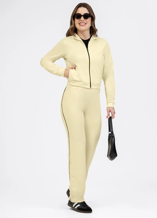 Habana - Conjunto em Moletom Amarelo Claro